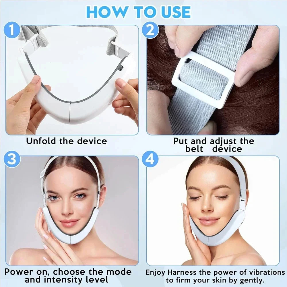 SOUL+SKIN™ V Face Massager, Intelligent Beauty Household Facial Massager with V-shaped Facial Lifting Firming Belt and Double Chin Reducer