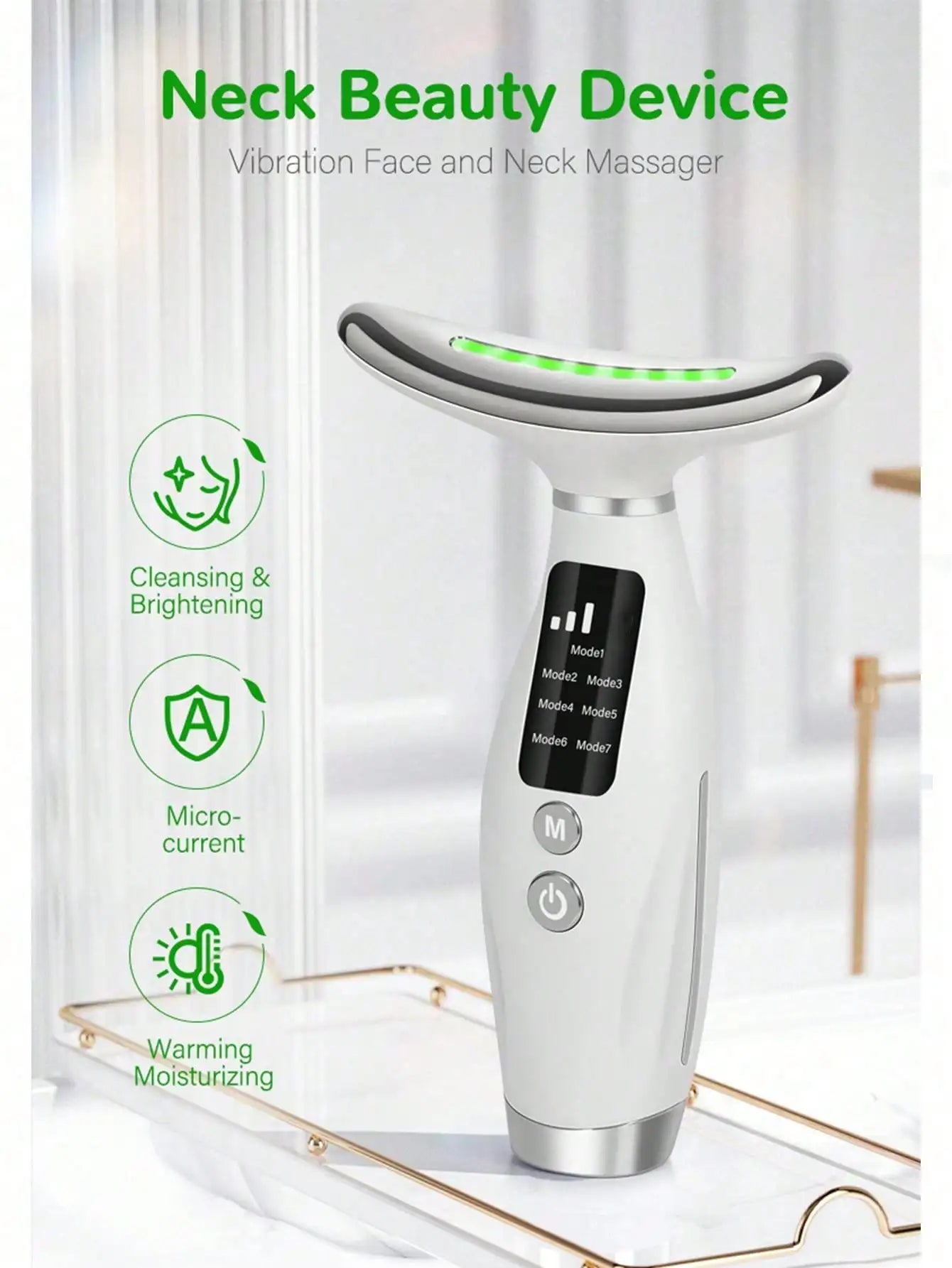 SOUL+SKIN™ Colour Light Face And Neck Beauty Instrument with 7 Modes And 7 Speeds.