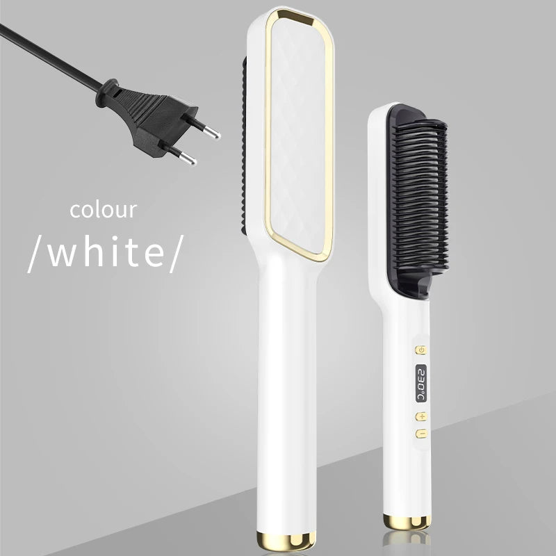 SOUL+SKIN™ Electric Hot Comb Multifunctional Hair Straightener Comb with Negative Ion Anti-Scalding Styling Tool Straightening Brush