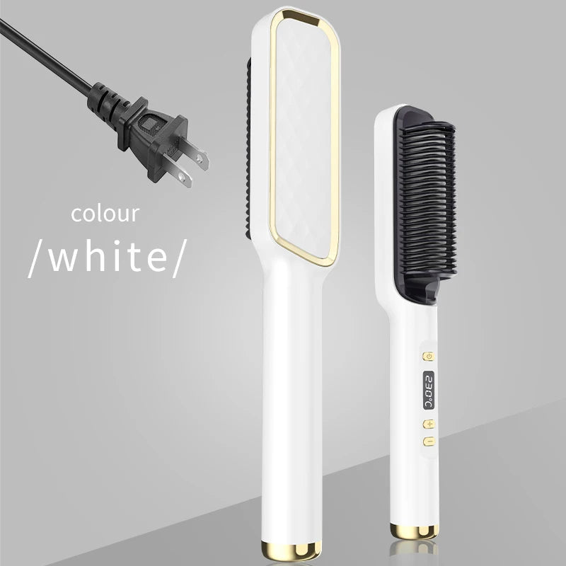 SOUL+SKIN™ Electric Hot Comb Multifunctional Hair Straightener Comb with Negative Ion Anti-Scalding Styling Tool Straightening Brush
