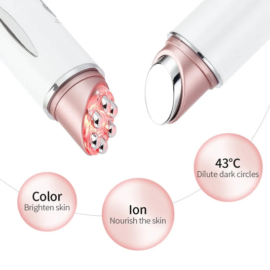 SOUL+SKIN™ Multifunction EMS LED Photon Vibration Heated Eye Massager and Face Lifting Machine with Eye Wrinkle and Eye Bags Remover SPA Facial Tool.
