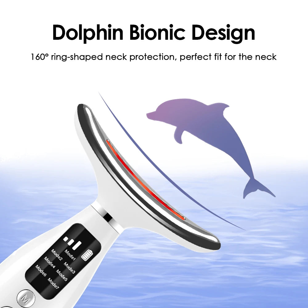 SOUL+SKIN™ Colour Light Face And Neck Beauty Instrument with 7 Modes And 7 Speeds.