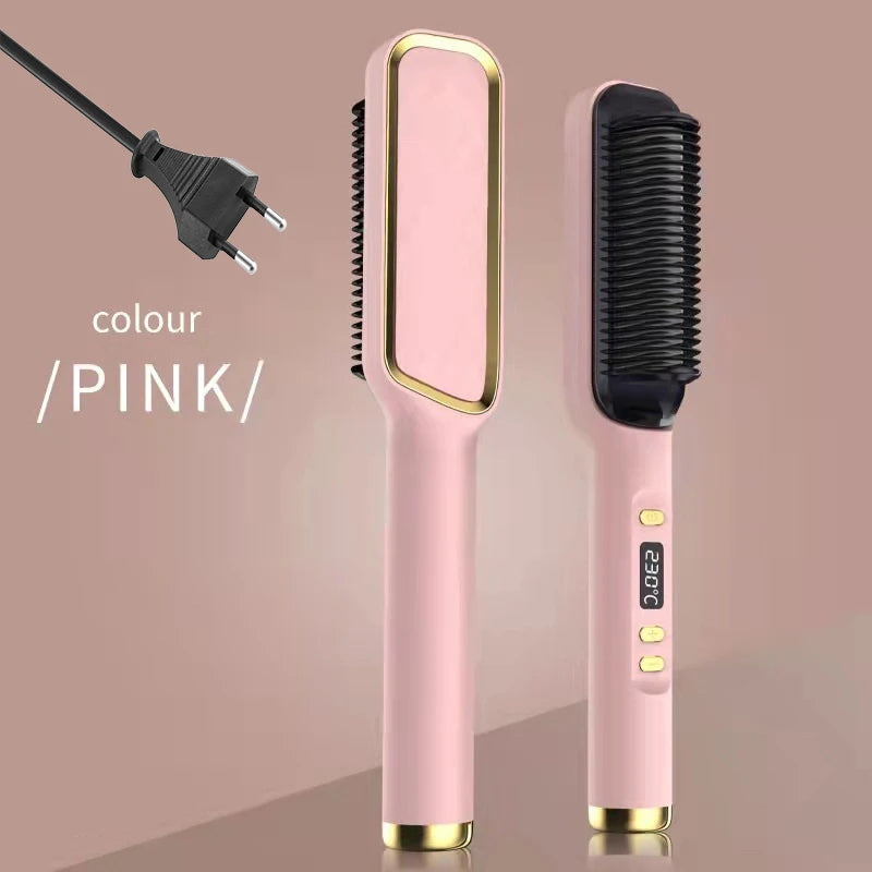 SOUL+SKIN™ Electric Hot Comb Multifunctional Hair Straightener Comb with Negative Ion Anti-Scalding Styling Tool Straightening Brush
