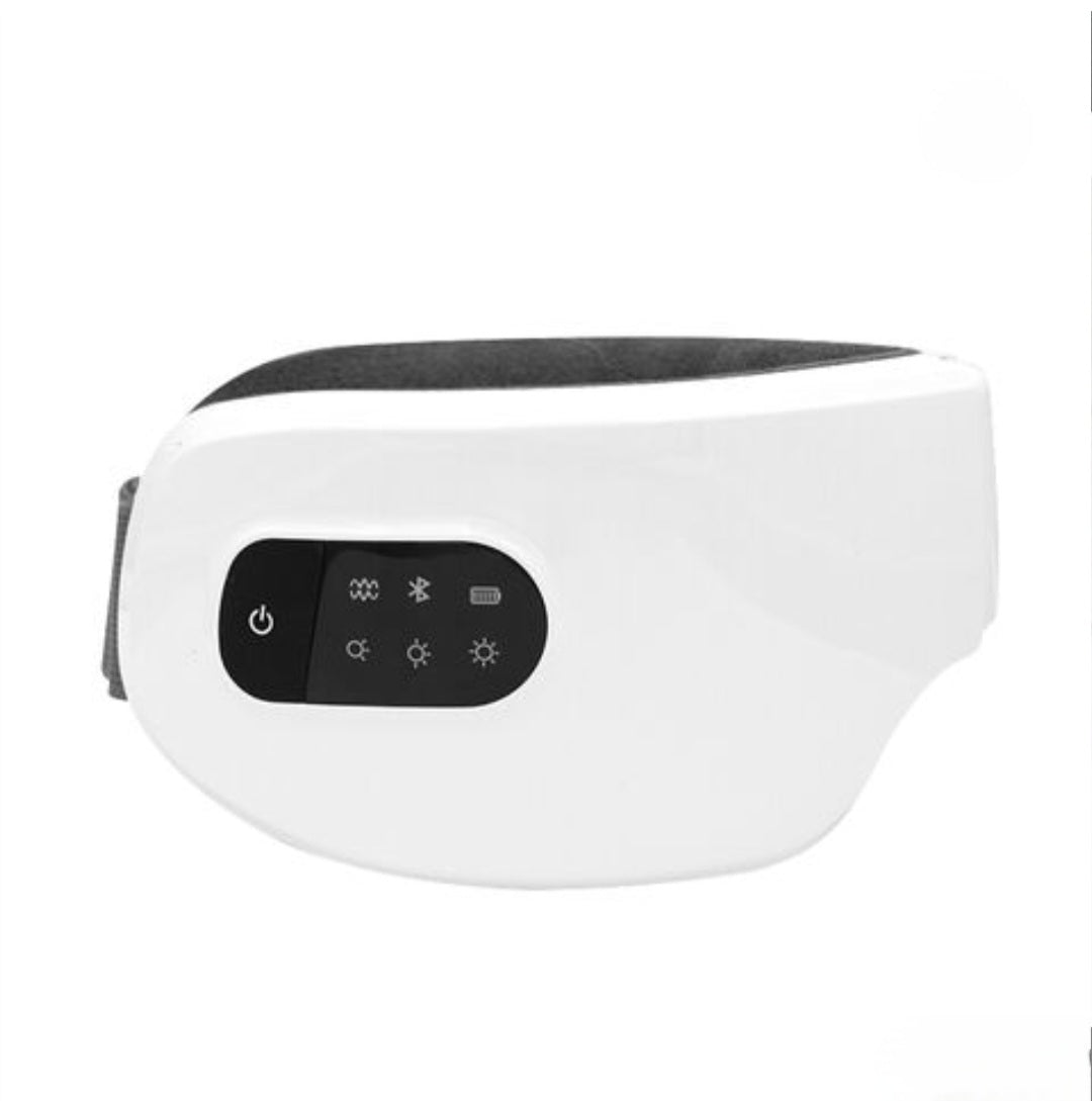 SOUL+SKIN™ Smart Eye Massager-Portable/Foldable Vibration Eye Care Massage Instrument with Bluetooth Music, Heated Eyemask, and Dry Fatigue Relief.