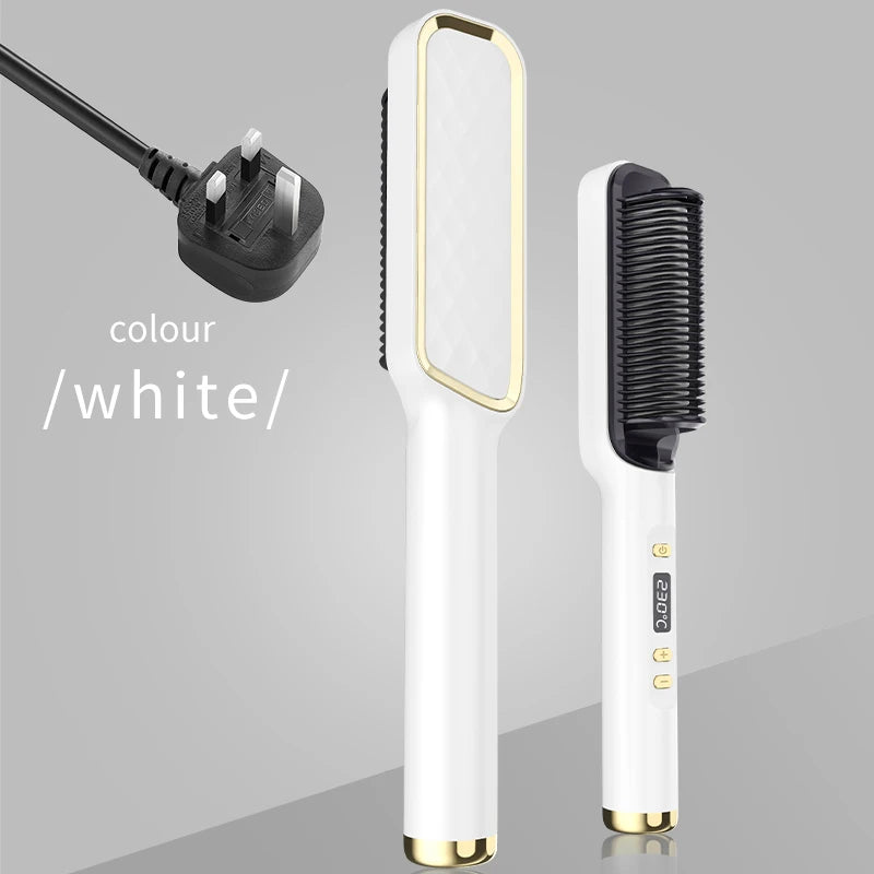 SOUL+SKIN™ Electric Hot Comb Multifunctional Hair Straightener Comb with Negative Ion Anti-Scalding Styling Tool Straightening Brush