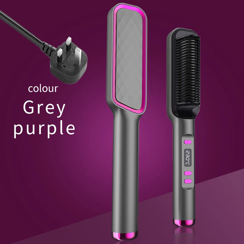 SOUL+SKIN™ Electric Hot Comb Multifunctional Hair Straightener Comb with Negative Ion Anti-Scalding Styling Tool Straightening Brush