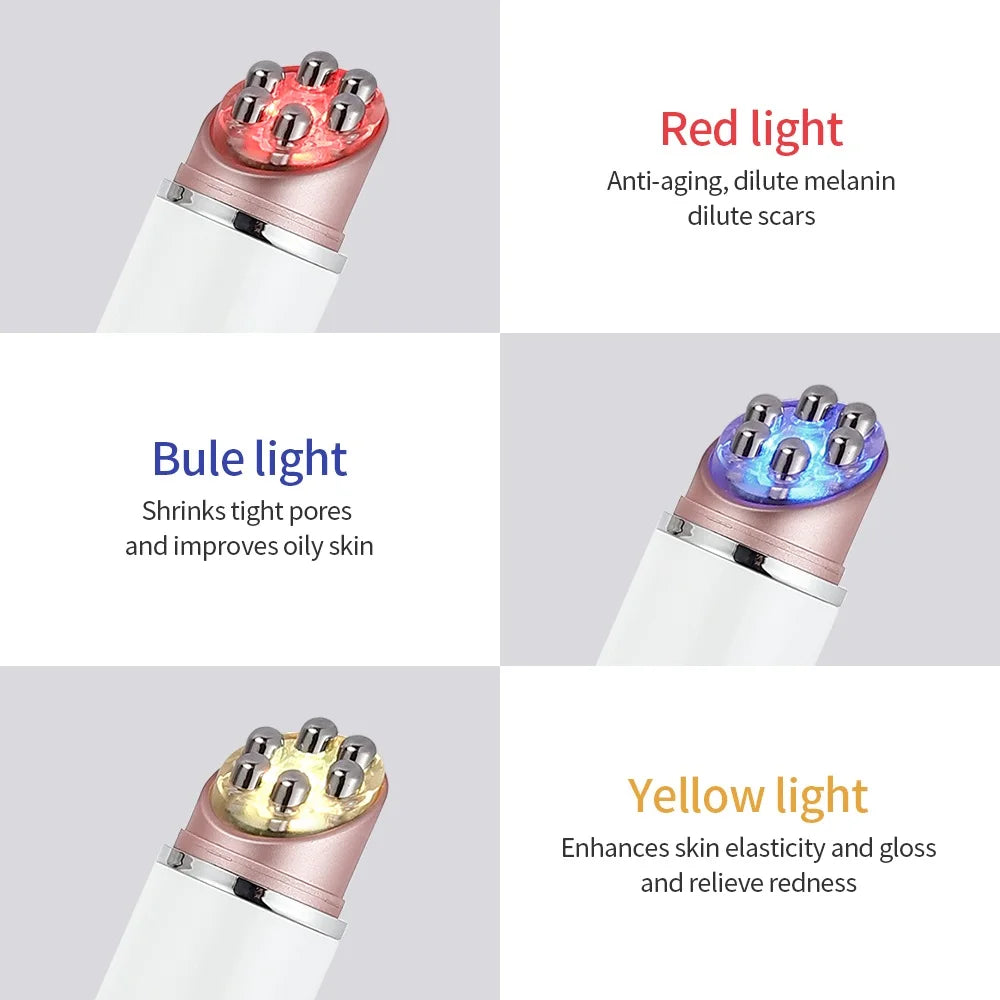 SOUL+SKIN™ Multifunction EMS LED Photon Vibration Heated Eye Massager and Face Lifting Machine with Eye Wrinkle and Eye Bags Remover SPA Facial Tool.