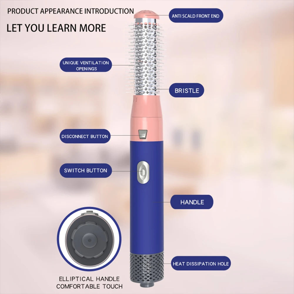 SOUL+SKIN™ 5 in 1 Hair Dryer and Styler-Blow Dryer for Curly/Straight Hair with Multifunctional home Styling Tool and Diffuser & Comb Attachments