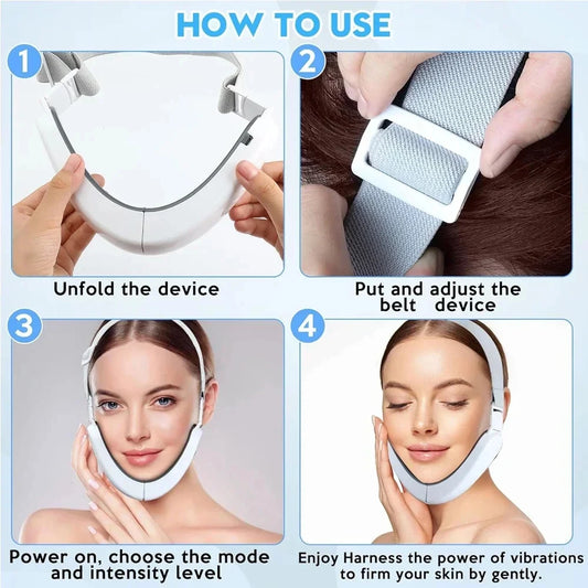 SOUL+SKIN™ V Face Massager, Intelligent Beauty Household Facial Massager with V-shaped Facial Lifting Firming Belt and Double Chin Reducer