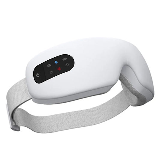 SOUL+SKIN™ Smart Eye Massager-Portable/Foldable Vibration Eye Care Massage Instrument with Bluetooth Music, Heated Eyemask, and Dry Fatigue Relief.