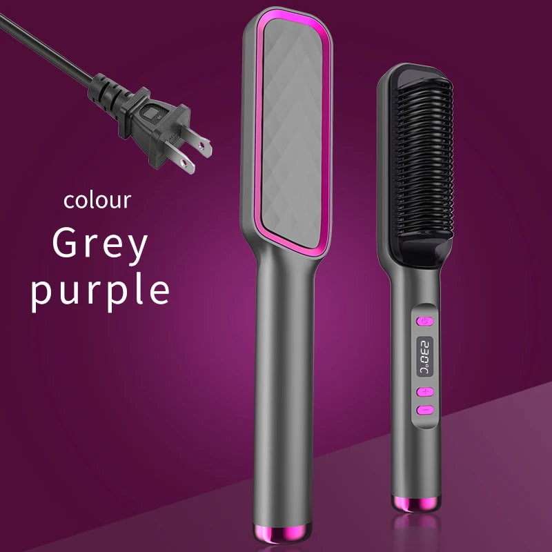 SOUL+SKIN™ Electric Hot Comb Multifunctional Hair Straightener Comb with Negative Ion Anti-Scalding Styling Tool Straightening Brush