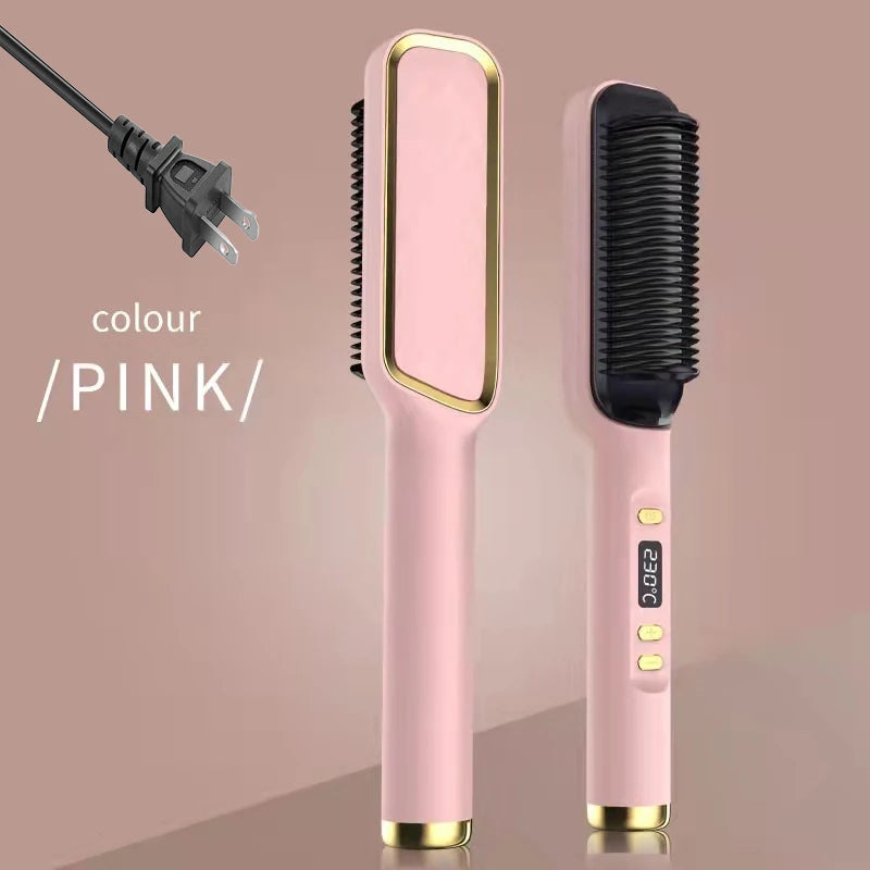 SOUL+SKIN™ Electric Hot Comb Multifunctional Hair Straightener Comb with Negative Ion Anti-Scalding Styling Tool Straightening Brush
